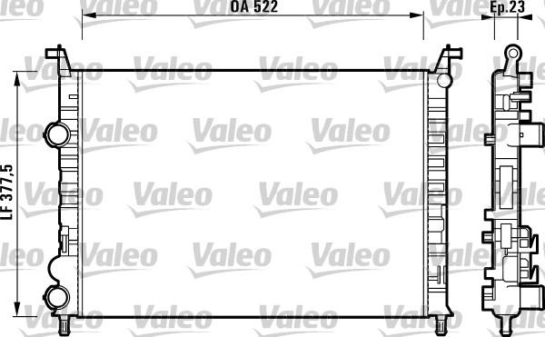 Valeo 732948 - Radiateur, refroidissement du moteur cwaw.fr