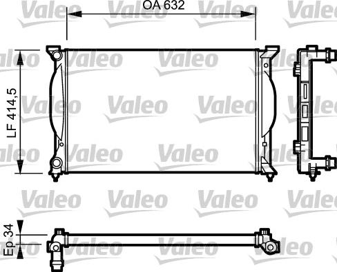 Valeo 732963 - Radiateur, refroidissement du moteur cwaw.fr