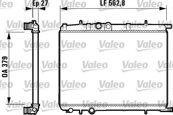 Valeo 732909 - Radiateur, refroidissement du moteur cwaw.fr