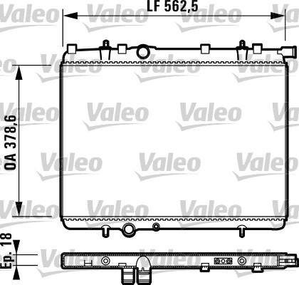 Valeo 732904 - Radiateur, refroidissement du moteur cwaw.fr