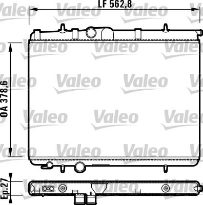 Valeo 732905 - Radiateur, refroidissement du moteur cwaw.fr