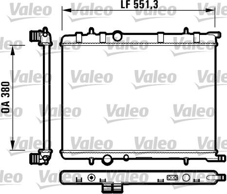 Valeo 732908 - Radiateur, refroidissement du moteur cwaw.fr