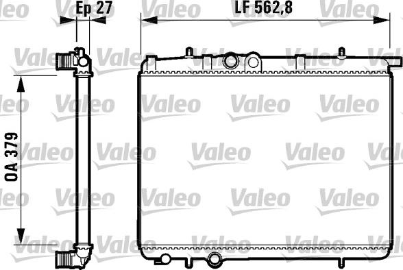 Valeo 732910 - Radiateur, refroidissement du moteur cwaw.fr