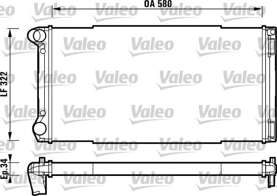 Valeo 732913 - Radiateur, refroidissement du moteur cwaw.fr