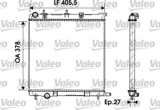 Valeo 732930 - Radiateur, refroidissement du moteur cwaw.fr