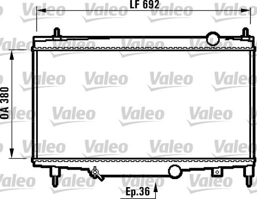 Valeo 732492 - Radiateur, refroidissement du moteur cwaw.fr