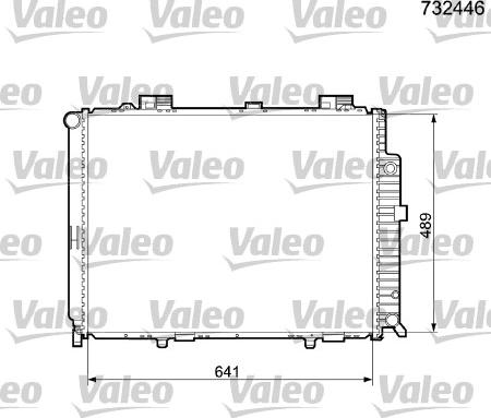 Valeo 732446 - Radiateur, refroidissement du moteur cwaw.fr