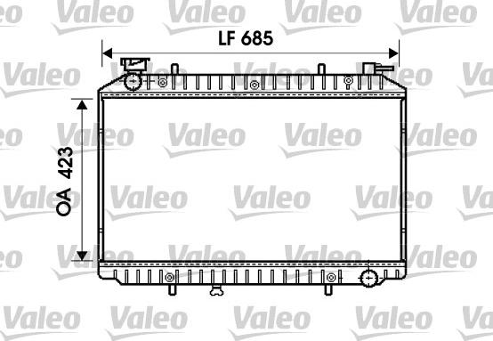 Valeo 732484 - Radiateur, refroidissement du moteur cwaw.fr