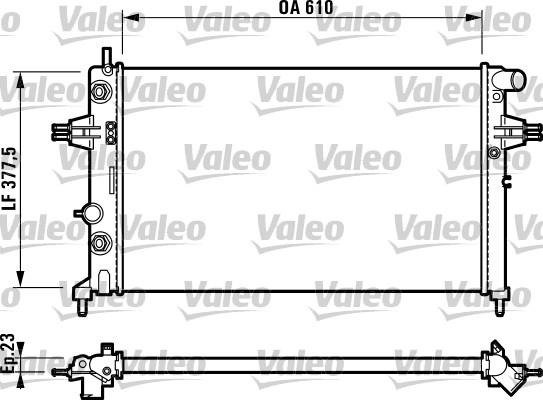 Valeo 732549 - Radiateur, refroidissement du moteur cwaw.fr