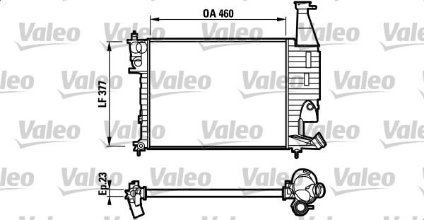 Valeo 732564 - Radiateur, refroidissement du moteur cwaw.fr