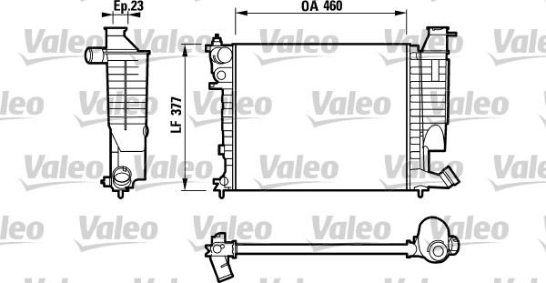 Valeo 732534 - Radiateur, refroidissement du moteur cwaw.fr