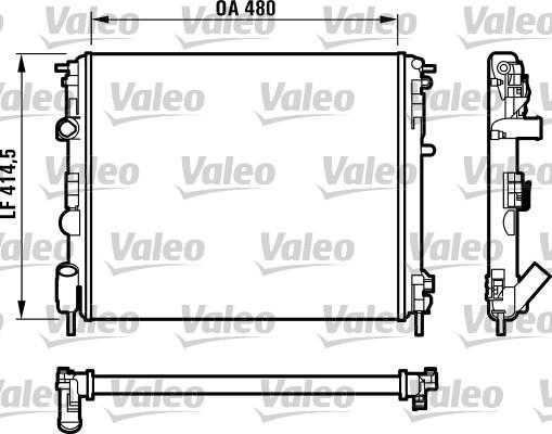 Valeo 732523 - Radiateur, refroidissement du moteur cwaw.fr