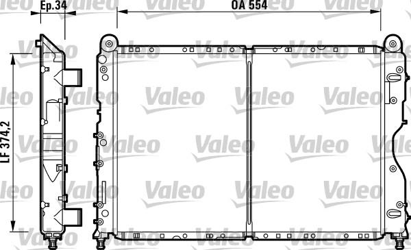 Valeo 732690 - Radiateur, refroidissement du moteur cwaw.fr