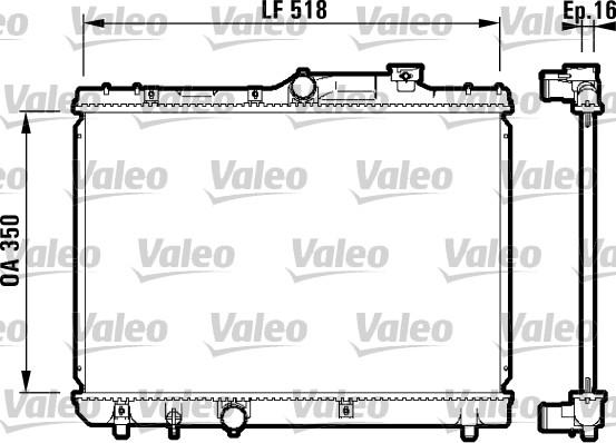 Valeo 732614 - Radiateur, refroidissement du moteur cwaw.fr