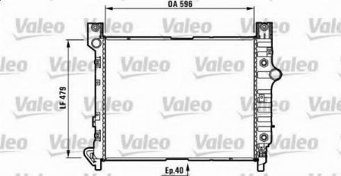 Valeo 732622 - Radiateur, refroidissement du moteur cwaw.fr