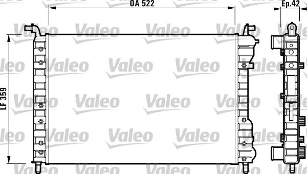 Valeo 732005 - Radiateur, refroidissement du moteur cwaw.fr