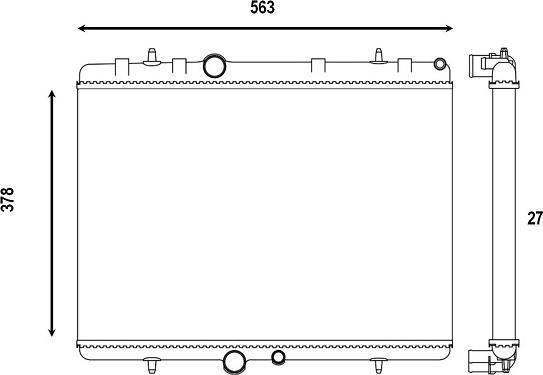 Valeo 732894 - Radiateur, refroidissement du moteur cwaw.fr