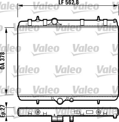 Valeo 732894 - Radiateur, refroidissement du moteur cwaw.fr