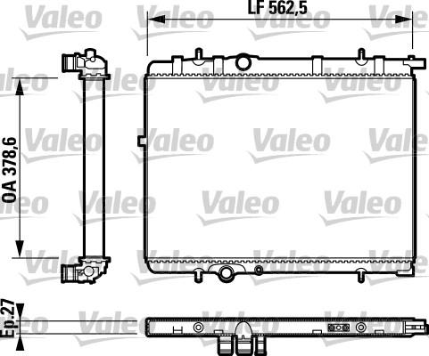 Valeo 732893 - Radiateur, refroidissement du moteur cwaw.fr