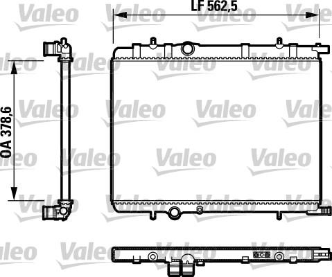 Valeo 732892 - Radiateur, refroidissement du moteur cwaw.fr