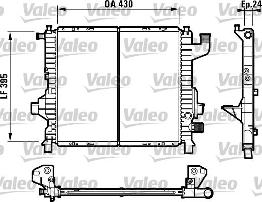 Valeo 732819 - Radiateur, refroidissement du moteur cwaw.fr