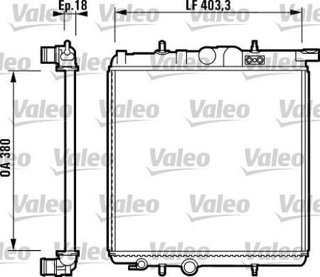 Valeo 732885 - Radiateur, refroidissement du moteur cwaw.fr