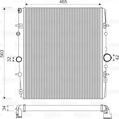 Valeo 732881 - Radiateur, refroidissement du moteur cwaw.fr