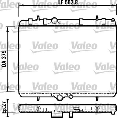 Valeo 732888 - Radiateur, refroidissement du moteur cwaw.fr