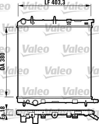 Valeo 732831 - Radiateur, refroidissement du moteur cwaw.fr