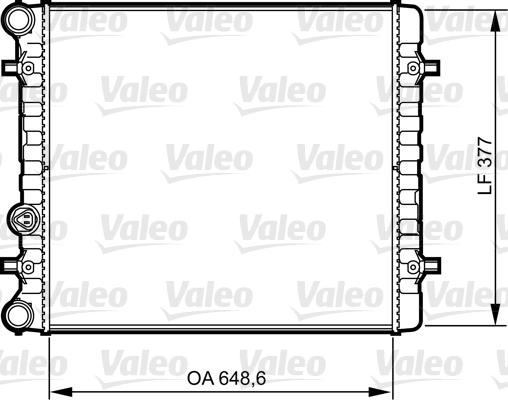 Valeo 732396 - Radiateur, refroidissement du moteur cwaw.fr