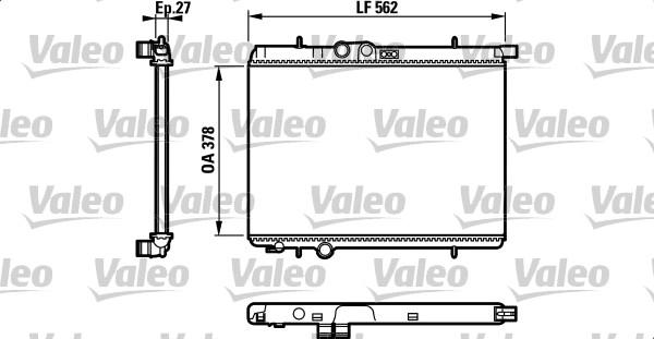 Valeo 732307 - Radiateur, refroidissement du moteur cwaw.fr