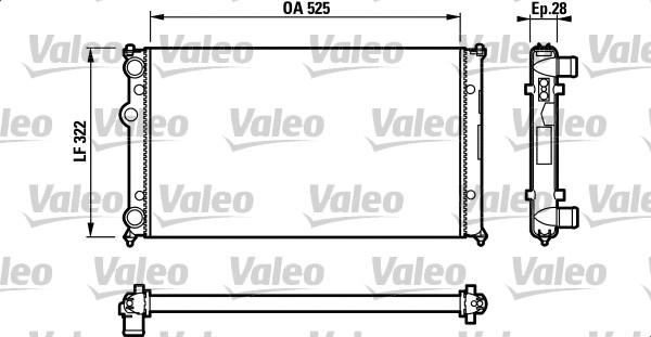 Valeo 732317 - Radiateur, refroidissement du moteur cwaw.fr