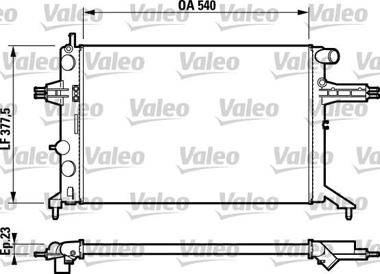 Valeo 732795 - Radiateur, refroidissement du moteur cwaw.fr