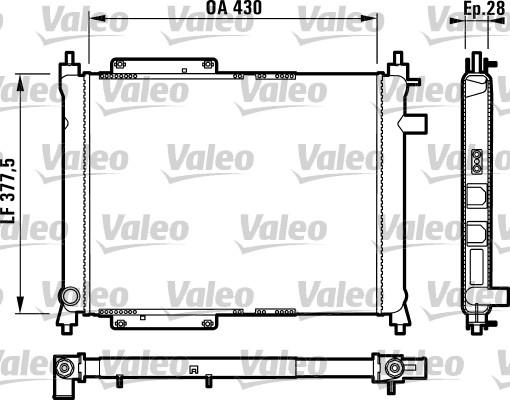 Valeo 732759 - Radiateur, refroidissement du moteur cwaw.fr