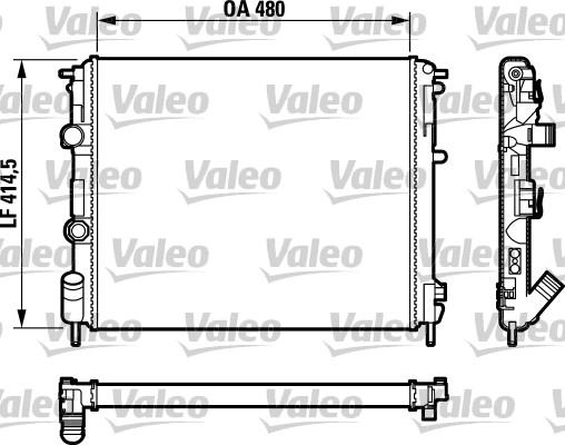 Valeo 732761 - Radiateur, refroidissement du moteur cwaw.fr