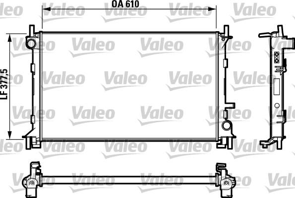 Valeo 732732 - Radiateur, refroidissement du moteur cwaw.fr