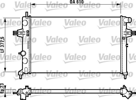 Valeo 732729 - Radiateur, refroidissement du moteur cwaw.fr