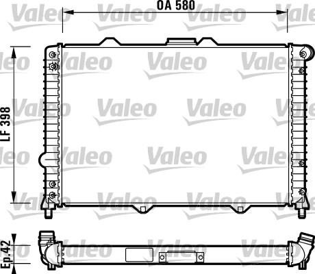 Valeo 732722 - Radiateur, refroidissement du moteur cwaw.fr