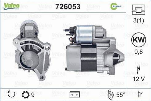 Valeo 726053 - Démarreur cwaw.fr