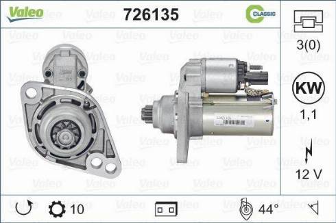 Valeo 726135 - Démarreur cwaw.fr