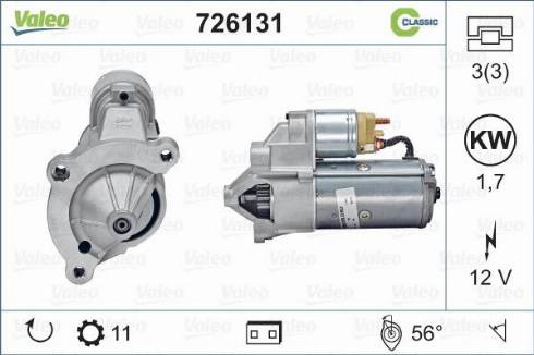 Valeo 726131 - Démarreur cwaw.fr