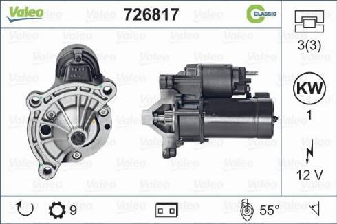 Valeo 726817 - Démarreur cwaw.fr