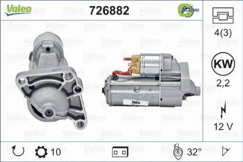 Valeo 726882 - Démarreur cwaw.fr