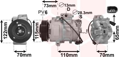 Van Wezel 4901K701 - Compresseur, climatisation cwaw.fr