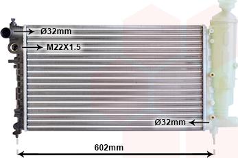 Van Wezel 40002014 - Radiateur, refroidissement du moteur cwaw.fr