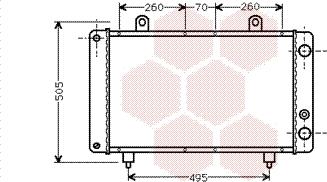 Van Wezel 40002032 - Radiateur, refroidissement du moteur cwaw.fr