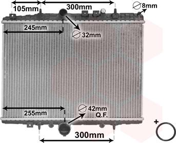 Van Wezel 40002198 - Radiateur, refroidissement du moteur cwaw.fr