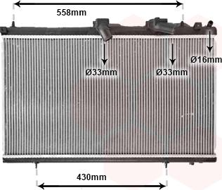 Van Wezel 40002296 - Radiateur, refroidissement du moteur cwaw.fr