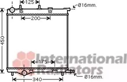 Van Wezel 40002293 - Radiateur, refroidissement du moteur cwaw.fr