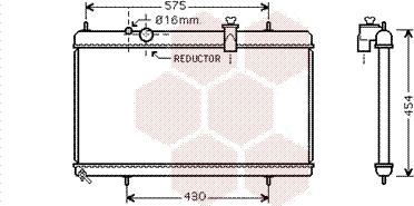 Van Wezel 40002256 - Radiateur, refroidissement du moteur cwaw.fr